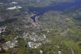 Flug über Flensburg